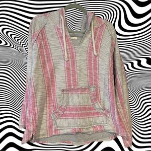 Ocean Drive Pink & Gray Baja Hoodie